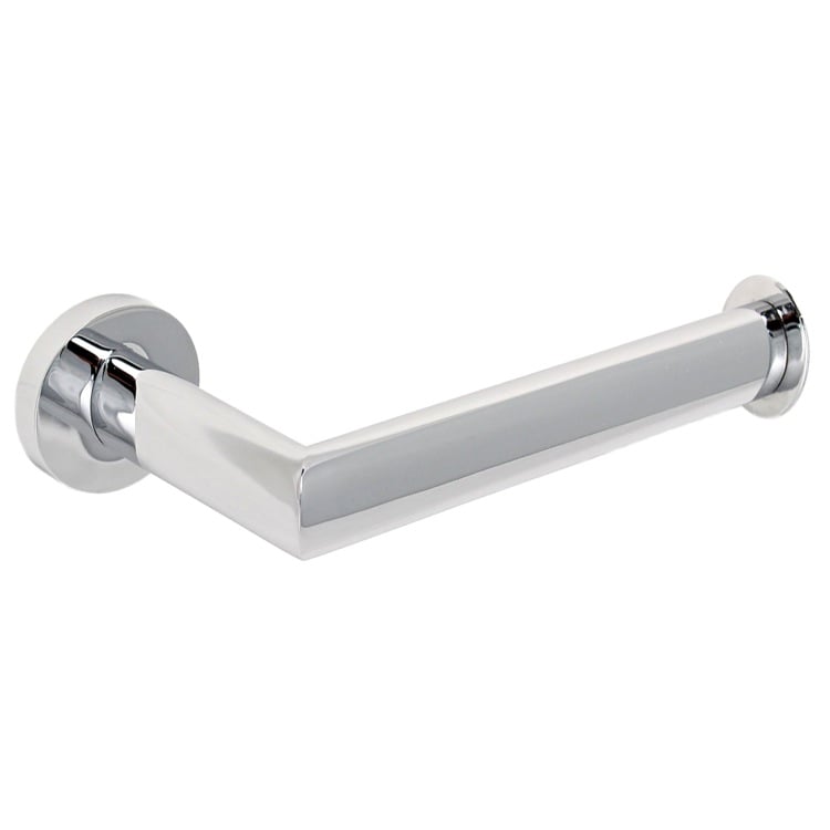 Toilet Paper Holder, Gedy 5124-13, Polished Chrome Round Toilet Paper Holder